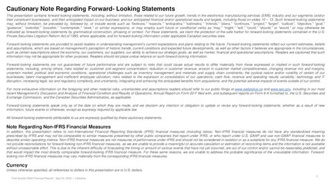 celestica financial statements.